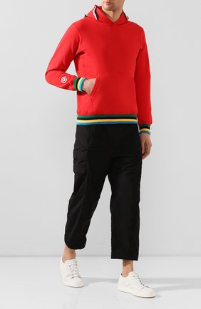 Мужской хлопковое худи BAPE красного цвета по цене 26650 руб., арт. 1G30114004 | Фото 2 Мужской хлопковое худи BAPE красного цвета, арт. 1G30114004 | Фото 2