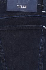 Мужские джинсы ZILLI темно-синего цвета, арт. MCT-ZS011-SP0RT/S001 | Фото 5 (Силуэт М (брюки): Прямые; Кросс-КТ: Деним; Длина (брюки, джинсы): Стандартные; Региональные ограничения белый список (Axapta Mercury): RU; Материал внешний: Хлопок)