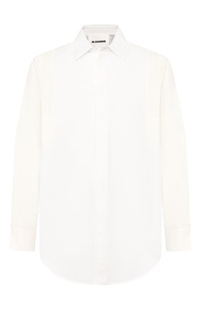 Мужская рубашка из смеси хлопка и льна JIL SANDER белого цвета по цене 39950 руб., арт. JSMQ743326-MQ254000A | Фото 1 Мужская рубашка из смеси хлопка и льна JIL SANDER белого цвета, арт. JSMQ743326-MQ254000A | Фото 1