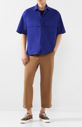 Мужская хлопковая рубашка JIL SANDER синего цвета по цене 31900 руб., арт. JSMQ741526-MQ244200 | Фото 2 Мужская хлопковая рубашка JIL SANDER синего цвета, арт. JSMQ741526-MQ244200 | Фото 2