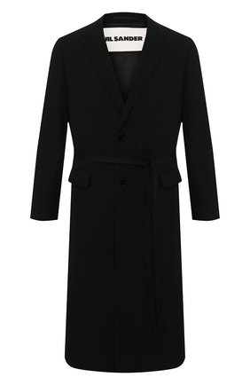 Мужской шерстяное пальто JIL SANDER черного цвета по цене 139500 руб., арт. JSMQ120101-MQ201500 | Фото 1 Мужской шерстяное пальто JIL SANDER черного цвета, арт. JSMQ120101-MQ201500 | Фото 1