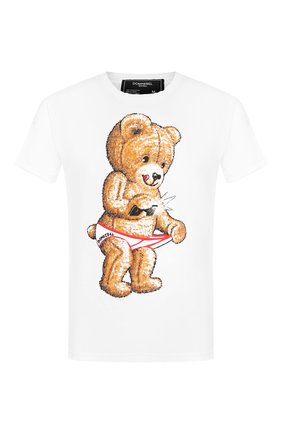 Мужская хлопковая футболка DOM REBEL белого цвета по цене 9740 руб., арт. SNAP/REGULAR T-SHIRT | Фото 1 Мужская хлопковая футболка DOM REBEL белого цвета, арт. SNAP/REGULAR T-SHIRT | Фото 1