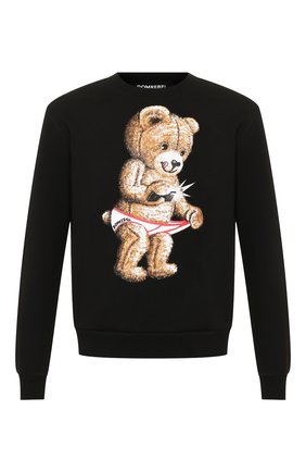 Мужской хлопковый свитшот DOM REBEL черного цвета по цене 16500 руб., арт. SNAP/SWEATSHIRT/H0LES | Фото 1 Мужской хлопковый свитшот DOM REBEL черного цвета, арт. SNAP/SWEATSHIRT/H0LES | Фото 1