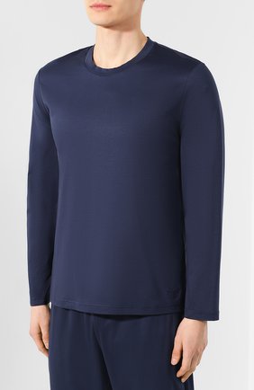 Мужская хлопковая пижама ERMENEGILDO ZEGNA синего цвета по цене 24150 руб., арт. N6H010970 | Фото 2 Мужская хлопковая пижама ERMENEGILDO ZEGNA синего цвета, арт. N6H010970 | Фото 2