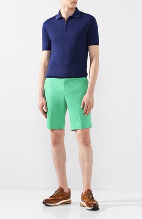 Мужские хлопковые шорты RALPH LAUREN зеленого цвета по цене 26500 руб., арт. 790800040 | Фото 2 Мужские хлопковые шорты RALPH LAUREN зеленого цвета, арт. 790800040 | Фото 2 (Принт: Без принта; Материал внешний: Хлопок; Длина Шорты М: До колена; Мужское Кросс-КТ: Шорты-одежда; Стили: Кэжуэл)
