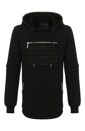 Мужской хлопковое худи PHILIPP PLEIN черного цвета по цене 113250 руб., арт. P20C MJB1851 PJO002N | Фото 1 Мужской хлопковое худи PHILIPP PLEIN черного цвета, арт. P20C MJB1851 PJO002N | Фото 1