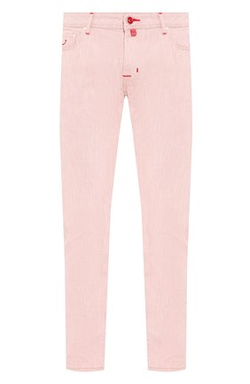 Мужские джинсы JACOB COHEN розового цвета, арт. J688 C0MF 01539-L/53 | Фото 1 (Силуэт М (брюки): Прямые; Материал внешний: Хлопок, Деним; Длина (брюки, джинсы): Стандартные; Кросс-КТ: Деним)