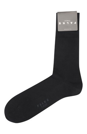 Мужские хлопковые носки FALKE темно-синего цвета, арт. 14662.. | Фото 1 (Материал внешний: Хлопок; Кросс-КТ: бельё)