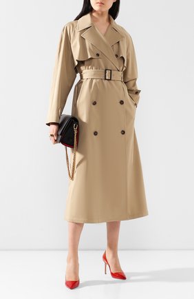 Женский хлопковый тренч DOLCE & GABBANA бежевого цвета по цене 171500 руб., арт. F0Z82T/FUFGA | Фото 2 Женский хлопковый тренч DOLCE & GABBANA бежевого цвета, арт. F0Z82T/FUFGA | Фото 2