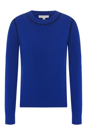 Женская пуловер из вискозы MICHAEL MICHAEL KORS синего цвета по цене 15550 руб., арт. MH96P62BVC | Фото 1 Женская пуловер из вискозы MICHAEL MICHAEL KORS синего цвета, арт. MH96P62BVC | Фото 1