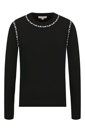 Женская пуловер из вискозы MICHAEL MICHAEL KORS черного цвета по цене 15550 руб., арт. MH96P62BVC | Фото 1 Женская пуловер из вискозы MICHAEL MICHAEL KORS черного цвета, арт. MH96P62BVC | Фото 1