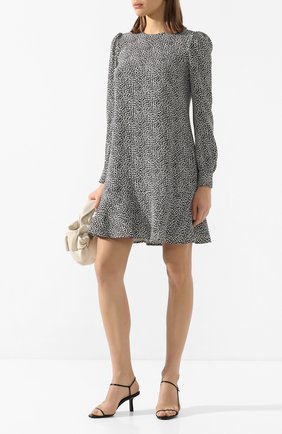 Женское мини-платье MICHAEL MICHAEL KORS черно-белого цвета по цене 23200 руб., арт. MH98ZEXDFG | Фото 2 Женское мини-платье MICHAEL MICHAEL KORS черно-белого цвета, арт. MH98ZEXDFG | Фото 2