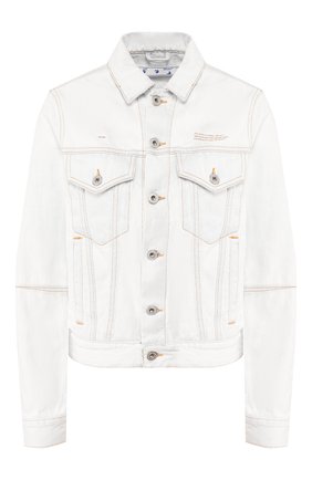 Женская джинсовая куртка OFF-WHITE голубого цвета по цене 54300 руб., арт. 0WYE014S20DEN0014000 | Фото 1 Женская джинсовая куртка OFF-WHITE голубого цвета, арт. 0WYE014S20DEN0014000 | Фото 1