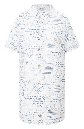 Женское хлопковое платье KENZO голубого цвета по цене 32350 руб., арт. FA52R019257A | Фото 1 Женское хлопковое платье KENZO голубого цвета, арт. FA52R019257A | Фото 1