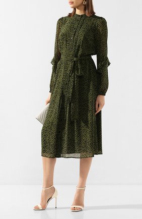 Женское платье-миди MICHAEL MICHAEL KORS зеленого цвета по цене 24150 руб., арт. MH98ZCYDGJ | Фото 2 Женское платье-миди MICHAEL MICHAEL KORS зеленого цвета, арт. MH98ZCYDGJ | Фото 2