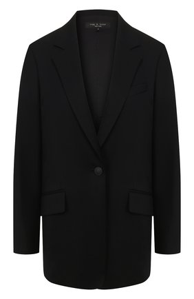 Женский двубортный жакет RAG&BONE черного цвета по цене 59950 руб., арт. WAW20S4044M8AA | Фото 1 Женский двубортный жакет RAG&BONE черного цвета, арт. WAW20S4044M8AA | Фото 1