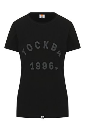 Женская хлопковая футболка TOSKVA черного цвета по цене 9800 руб., арт. TS.W002-W20-T2-900-300 | Фото 1 Женская хлопковая футболка TOSKVA черного цвета, арт. TS.W002-W20-T2-900-300 | Фото 1