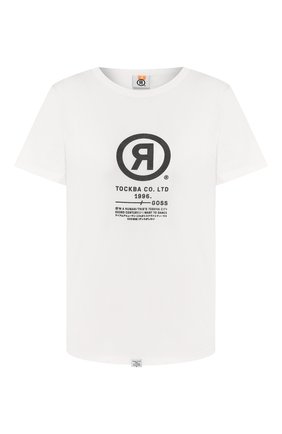 Женская хлопковая футболка TOSKVA белого цвета по цене 9800 руб., арт. TS.W001-W20-T4M-100-100 | Фото 1 Женская хлопковая футболка TOSKVA белого цвета, арт. TS.W001-W20-T4M-100-100 | Фото 1
