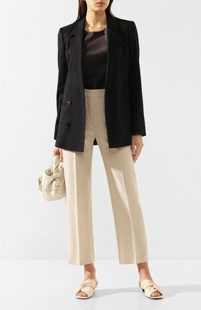 Женская шелковый топ GIORGIO ARMANI коричневого цвета по цене 69950 руб., арт. 0SHCKZ23/TZ487 | Фото 2 Женская шелковый топ GIORGIO ARMANI коричневого цвета, арт. 0SHCKZ23/TZ487 | Фото 2