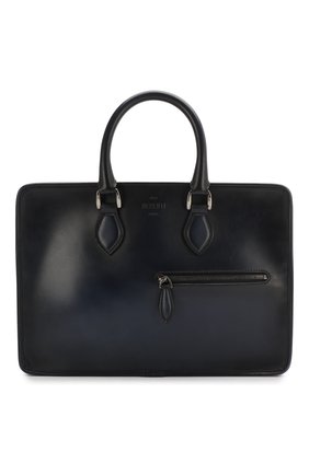 Мужской кожаный портфель BERLUTI темно-синего цвета по цене 189000 руб., арт. M197171 | Фото 1 Мужской кожаный портфель BERLUTI темно-синего цвета, арт. M197171 | Фото 1