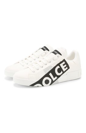 Мужские текстильные кеды portofino DOLCE & GABBANA белого цвета по цене 39550 руб., арт. CS1772/AJ993 | Фото 1 Мужские текстильные кеды portofino DOLCE & GABBANA белого цвета, арт. CS1772/AJ993 | Фото 1