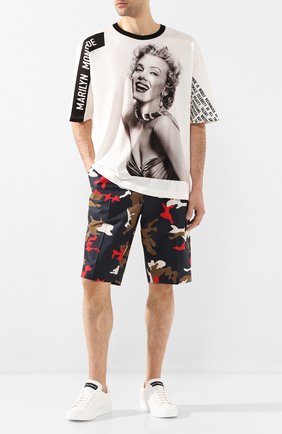 Мужские текстильные кеды portofino DOLCE & GABBANA белого цвета по цене 39550 руб., арт. CS1772/AJ993 | Фото 2 Мужские текстильные кеды portofino DOLCE & GABBANA белого цвета, арт. CS1772/AJ993 | Фото 2