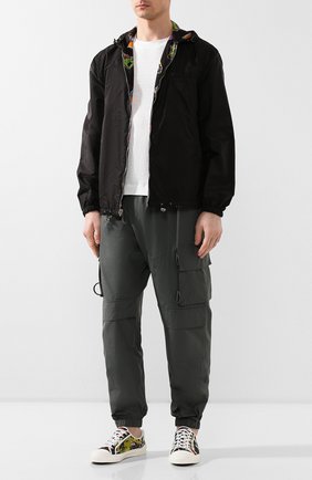Мужские текстильные кеды DRIES VAN NOTEN синего цвета по цене 33600 руб., арт. MS27/130/QU722 | Фото 2 Мужские текстильные кеды DRIES VAN NOTEN синего цвета, арт. MS27/130/QU722 | Фото 2