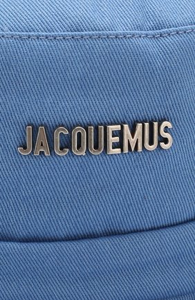 Мужская панама le bob gadjo JACQUEMUS голубого цвета по цене 6805 руб., арт. 205AC03/69320 | Фото 3 Мужская панама le bob gadjo JACQUEMUS голубого цвета, арт. 205AC03/69320 | Фото 3