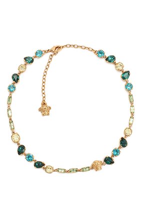 Женское колье medusa VERSACE зеленого цвета по цене 63300 руб., арт. DG1H561/DJMX | Фото 1 Женское колье medusa VERSACE зеленого цвета, арт. DG1H561/DJMX | Фото 1