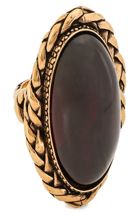 Женское кольцо ALEXANDER MCQUEEN бордового цвета по цене 30800 руб., арт. 621758/J160T | Фото 1 Женское кольцо ALEXANDER MCQUEEN бордового цвета, арт. 621758/J160T | Фото 1