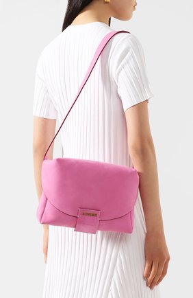 Женская поясная сумка le sac manosque JACQUEMUS розового цвета по цене 63600 руб., арт. 201BA18/61400 | Фото 5 Женская поясная сумка le sac manosque JACQUEMUS розового цвета, арт. 201BA18/61400 | Фото 5
