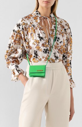 Женская сумка le bello JACQUEMUS зеленого цвета по цене 25450 руб., арт. 201BA16/63500 | Фото 2 Женская сумка le bello JACQUEMUS зеленого цвета, арт. 201BA16/63500 | Фото 2
