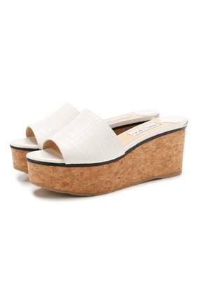 Женские кожаные мюли deedee 80 JIMMY CHOO кремвого цвета по цене 35500 руб., арт. DEEDEE 80/CCL | Фото 1 Женские кожаные мюли deedee 80 JIMMY CHOO кремвого цвета, арт. DEEDEE 80/CCL | Фото 1