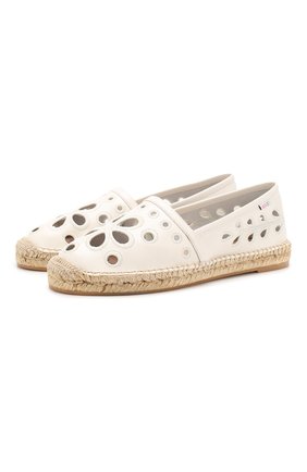 Женские кожаные эспадрильи REDVALENTINO белого цвета по цене 29950 руб., арт. TQ0S0D91/IYJ | Фото 1 Женские кожаные эспадрильи REDVALENTINO белого цвета, арт. TQ0S0D91/IYJ | Фото 1