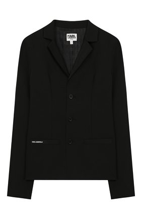 Детский пиджак KARL LAGERFELD KIDS черного цвета по цене 21650 руб., арт. Z26062 | Фото 1 Детский пиджак KARL LAGERFELD KIDS черного цвета, арт. Z26062 | Фото 1