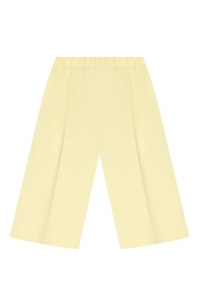 Детские хлопковые кюлоты IL GUFO желтого цвета по цене 9930 руб., арт. P20PR038C0046/2A-4A | Фото 2 Детские хлопковые кюлоты IL GUFO желтого цвета, арт. P20PR038C0046/2A-4A | Фото 2 (Материал внешний: Хлопок; Девочки Кросс-КТ: Брюки-одежда; Ростовка одежда: 18 мес | 86 см, 2 года | 92 см, 3 года | 98 см)