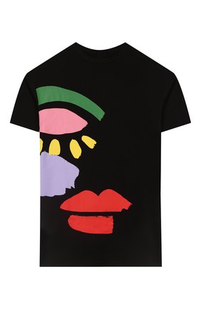 Детское хлопковое платье STELLA MCCARTNEY черного цвета по цене 4210 руб., арт. 588668/S0JC2 | Фото 1 Детское хлопковое платье STELLA MCCARTNEY черного цвета, арт. 588668/S0JC2 | Фото 1