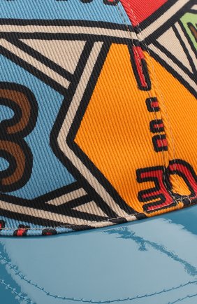 Детская бейсболка GUCCI разноцветного цвета по цене 16200 руб., арт. 608208/4HJ85 | Фото 3 Детская бейсболка GUCCI разноцветного цвета, арт. 608208/4HJ85 | Фото 3