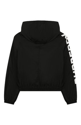 Детского ветровка BURBERRY черного цвета по цене 25700 руб., арт. 8026330 | Фото 2 Детского ветровка BURBERRY черного цвета, арт. 8026330 | Фото 2