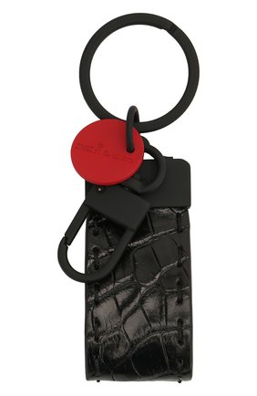 Мужской брелок из кожи аллигатора KITON черного цвета по цене 25550 руб., арт. UPCBLAKN00730 | Фото 2 Мужской брелок из кожи аллигатора KITON черного цвета, арт. UPCBLAKN00730 | Фото 2