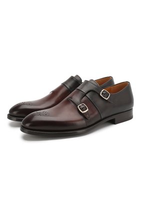 Мужские кожаные монки MAGNANNI темно-коричневого цвета по цене 23750 руб., арт. 22338/WIND | Фото 1 Мужские кожаные монки MAGNANNI темно-коричневого цвета, арт. 22338/WIND | Фото 1