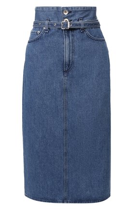 Женская джинсовая юбка RAG&BONE синего цвета по цене 27250 руб., арт. WDD19H1B07K3BG | Фото 1 Женская джинсовая юбка RAG&BONE синего цвета, арт. WDD19H1B07K3BG | Фото 1