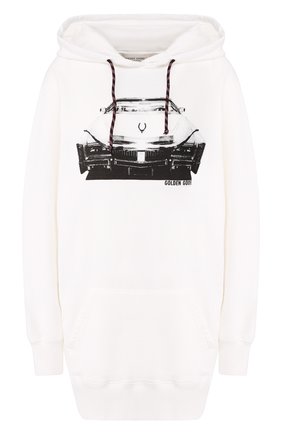 Женская хлопковое худи GOLDEN GOOSE DELUXE BRAND белого цвета по цене 29500 руб., арт. G36WP028.F1 | Фото 1 Женская хлопковое худи GOLDEN GOOSE DELUXE BRAND белого цвета, арт. G36WP028.F1 | Фото 1