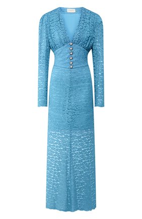 Женское платье-макси GIUSEPPE DI MORABITO голубого цвета по цене 55950 руб., арт. SS20129DR-85 | Фото 1 Женское платье-макси GIUSEPPE DI MORABITO голубого цвета, арт. SS20129DR-85 | Фото 1