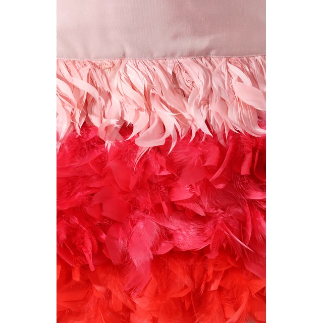 фото Платье с отделкой перьями sara roka