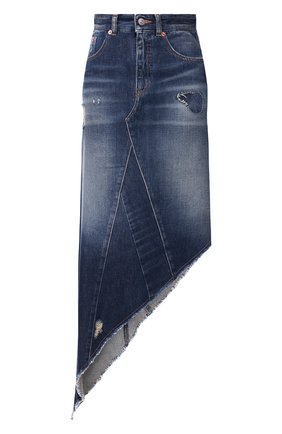 Женская джинсовая юбка MM6 синего цвета по цене 41050 руб., арт. S62MA0042/S30460 | Фото 1 Женская джинсовая юбка MM6 синего цвета, арт. S62MA0042/S30460 | Фото 1
