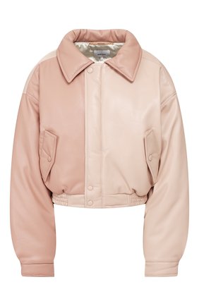 Женский бомбер NANUSHKA розового цвета по цене 54300 руб., арт. B0MI_BLUSH PATCHW0RK_VEGAN LEATHER | Фото 1 Женский бомбер NANUSHKA розового цвета, арт. B0MI_BLUSH PATCHW0RK_VEGAN LEATHER | Фото 1