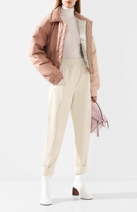 Женский бомбер NANUSHKA розового цвета по цене 54300 руб., арт. B0MI_BLUSH PATCHW0RK_VEGAN LEATHER | Фото 2 Женский бомбер NANUSHKA розового цвета, арт. B0MI_BLUSH PATCHW0RK_VEGAN LEATHER | Фото 2