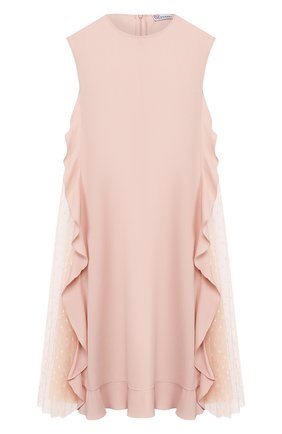 Женское мини-платье REDVALENTINO розового цвета по цене 57800 руб., арт. TR0VAN20/4SG | Фото 1 Женское мини-платье REDVALENTINO розового цвета, арт. TR0VAN20/4SG | Фото 1 (Длина Ж (юбки, платья, шорты): Мини; Материал внешний: Шелк, Синтетический материал; Материал подклада: Синтетический материал; Рукава: Без рукавов; Случай: Повседневный)