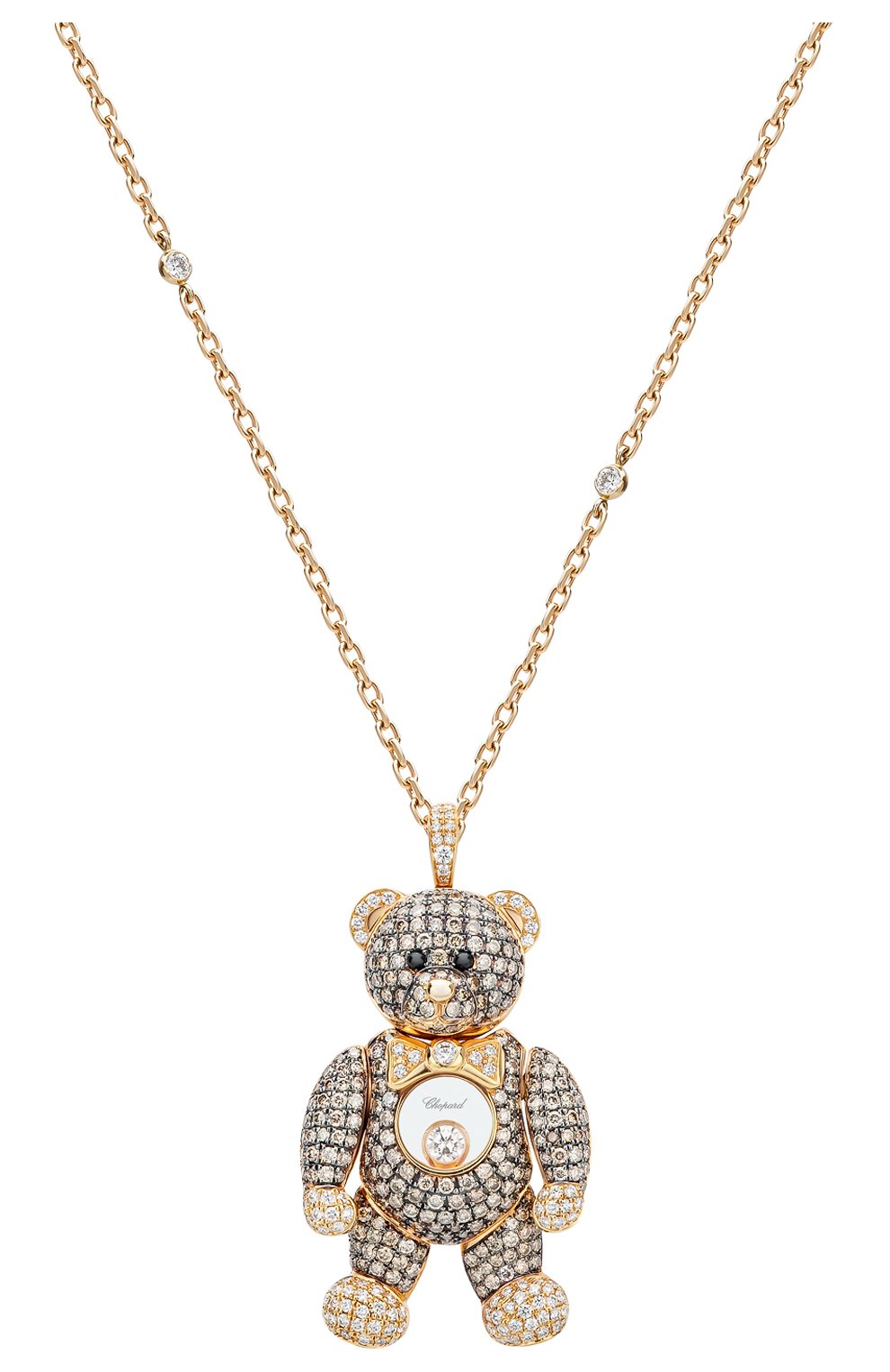 Женские кулон CHOPARD розового и черненого золота цвета, арт. 792483-5221 | Фото 1